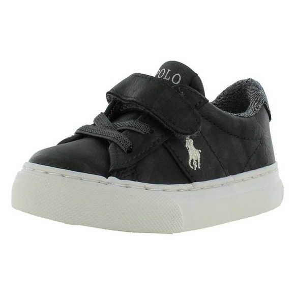 NIB POLO RALPH LAUREN SAYER GREY CAMO SHOES~SZ 4~TODDLER~ - Picture 5 of 10